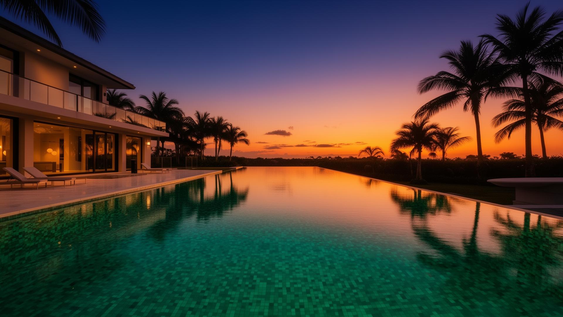Twilight infinity pool